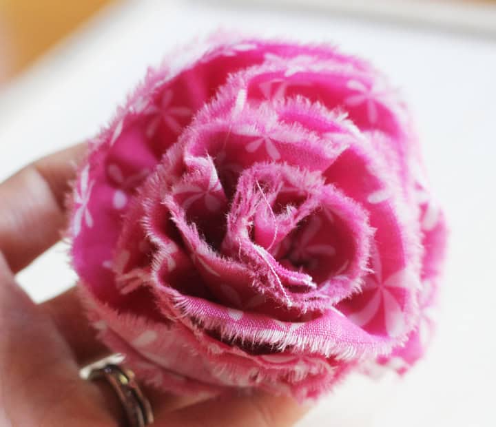 easy fabric flower