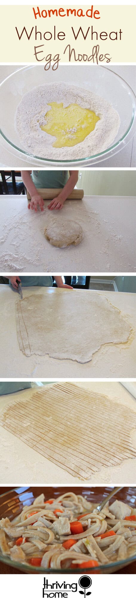 Homemade Whole Wheat Egg Noodles Recipe