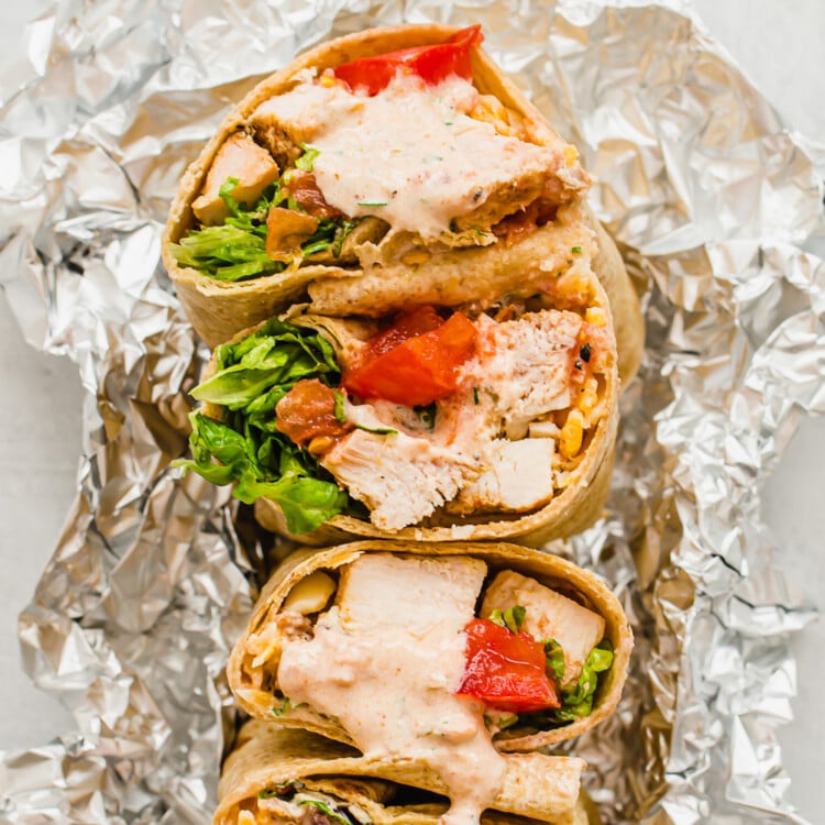 southwest chicken and bacon wrap