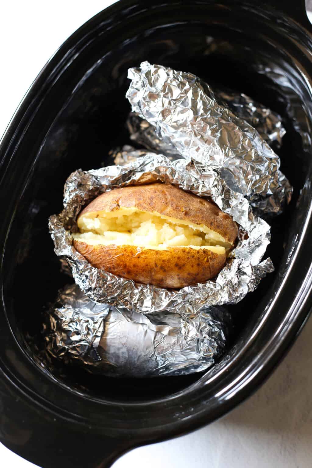Crock Pot Baked Potatoes - Thriving Home
