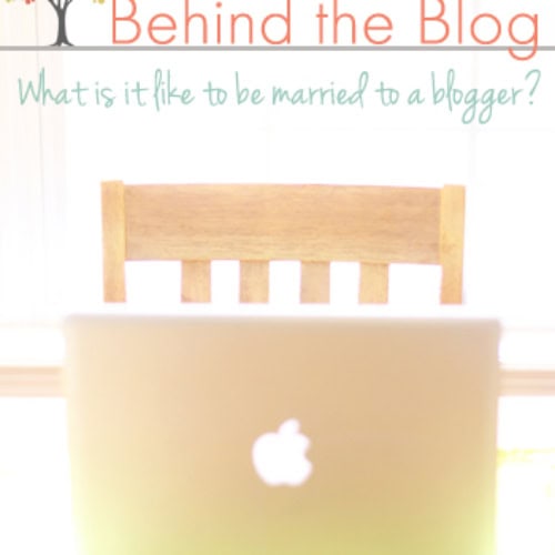 Thriving Home bloggers, Polly and Rachel, interview their husbands about what it's like to be married to a blogger. Hilarious!