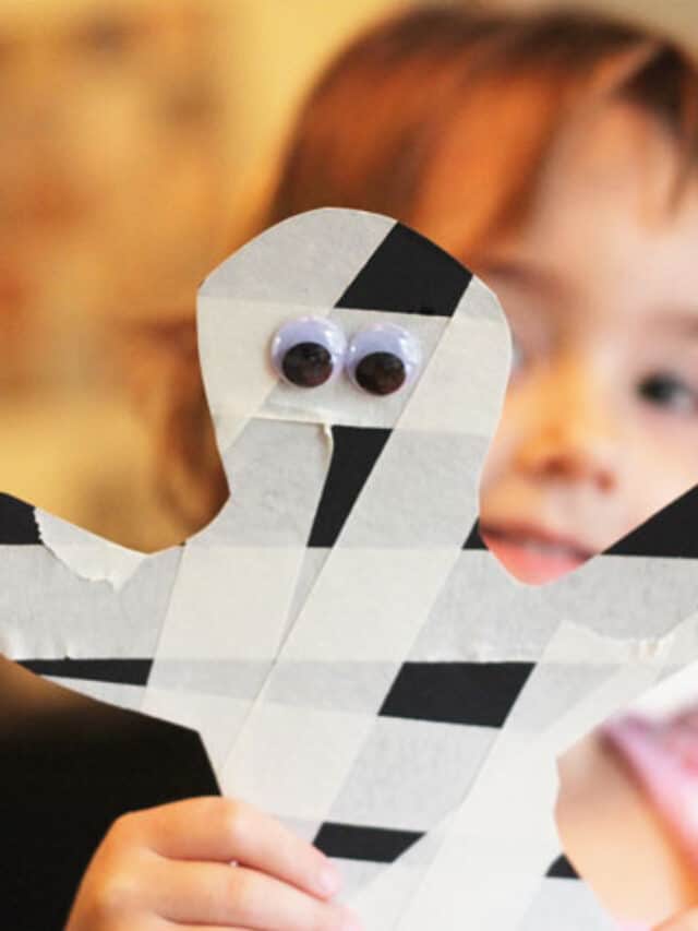 Masking Tape Mummy Craft Thriving Home