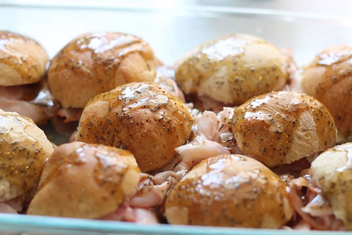 Ham and cheese sliders