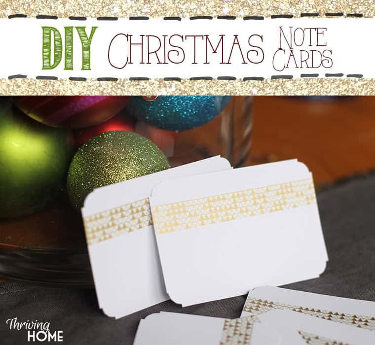 Simple, Easy DIY Christmas Notes Thriving Home