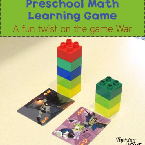 preschool math learning game
