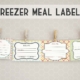 Printable Freezer Meal Labels. | Thriving Home