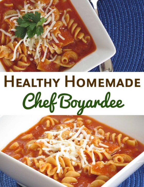 Healthy Homemade Chef Boyardee Pasta: Skip the canned junk and make this delicious and nutritious pasta dish for your family instead.