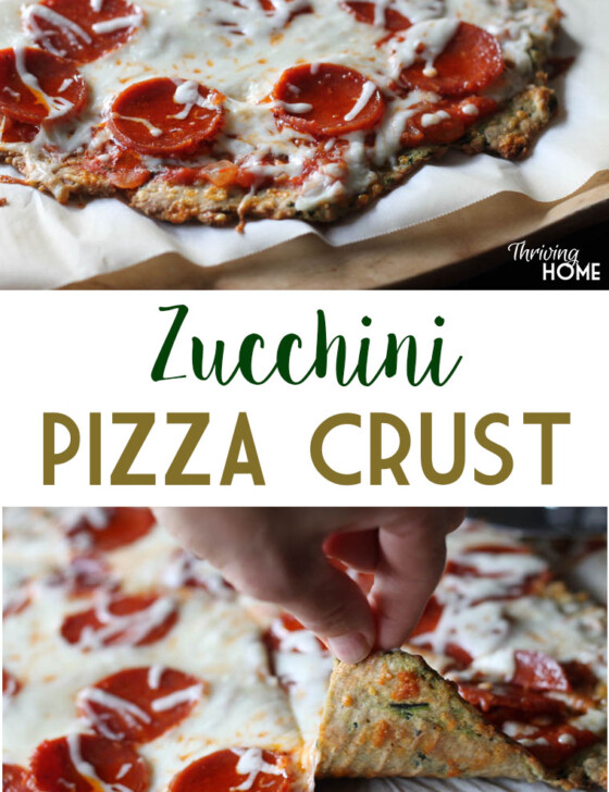 Zucchini Pizza Crust: Seriously, it's good! What a great way to sneak in veggies to your dinner too.