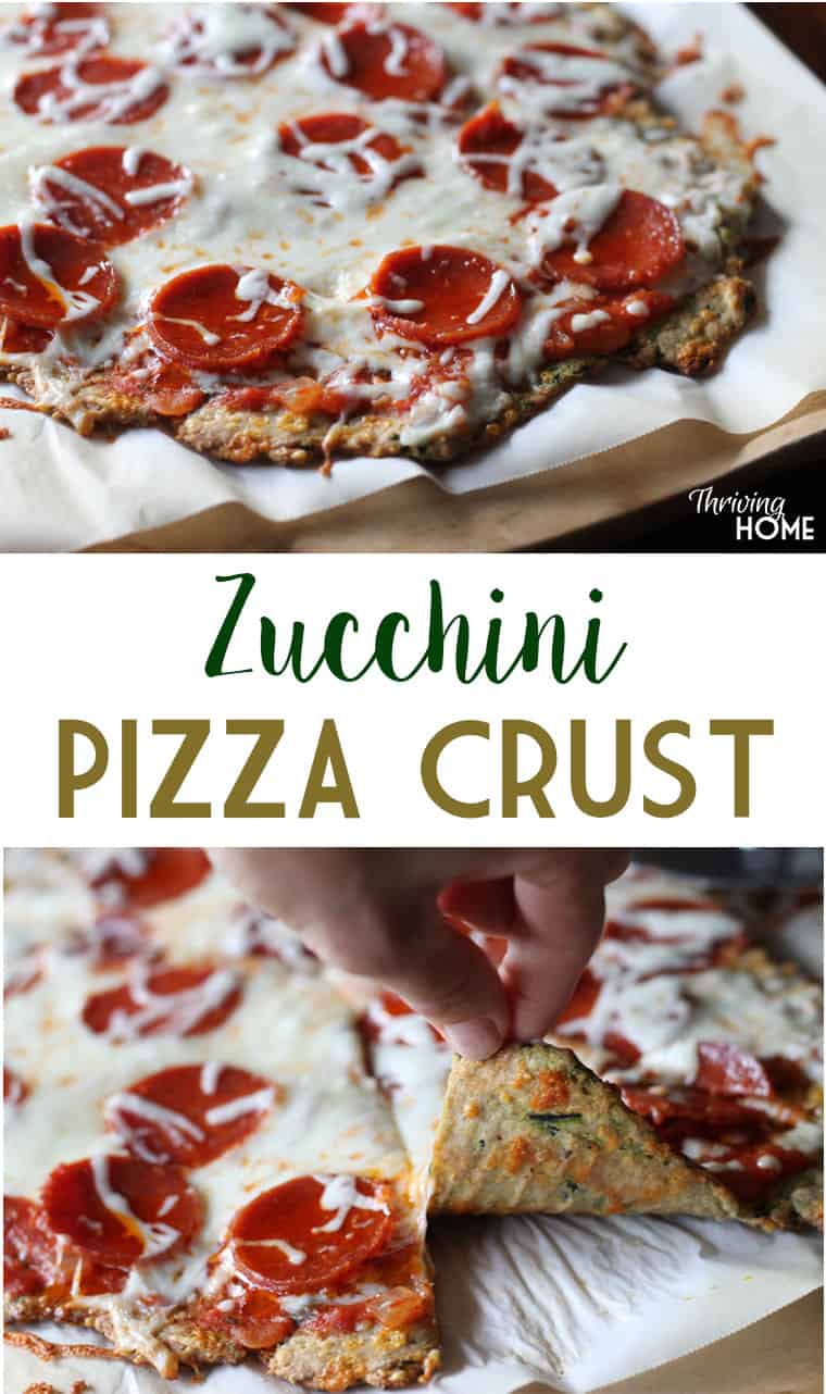 Zucchini Pizza Crust: Seriously, it's good! What a great way to sneak in veggies to your dinner too.