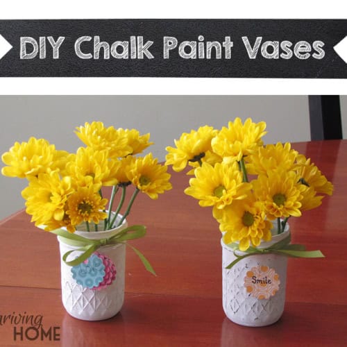 DIY Chalk Paint Vases - An easy, fun craft for many ages!