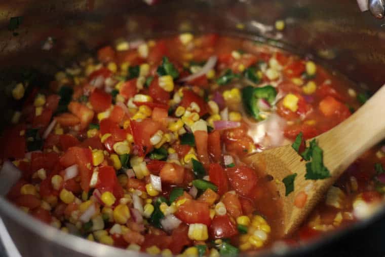 Roasted Corn and Black Bean Salsa - A BIG batch freezer recipe that your family and friends will love. Perfect for all those summer veggies! 