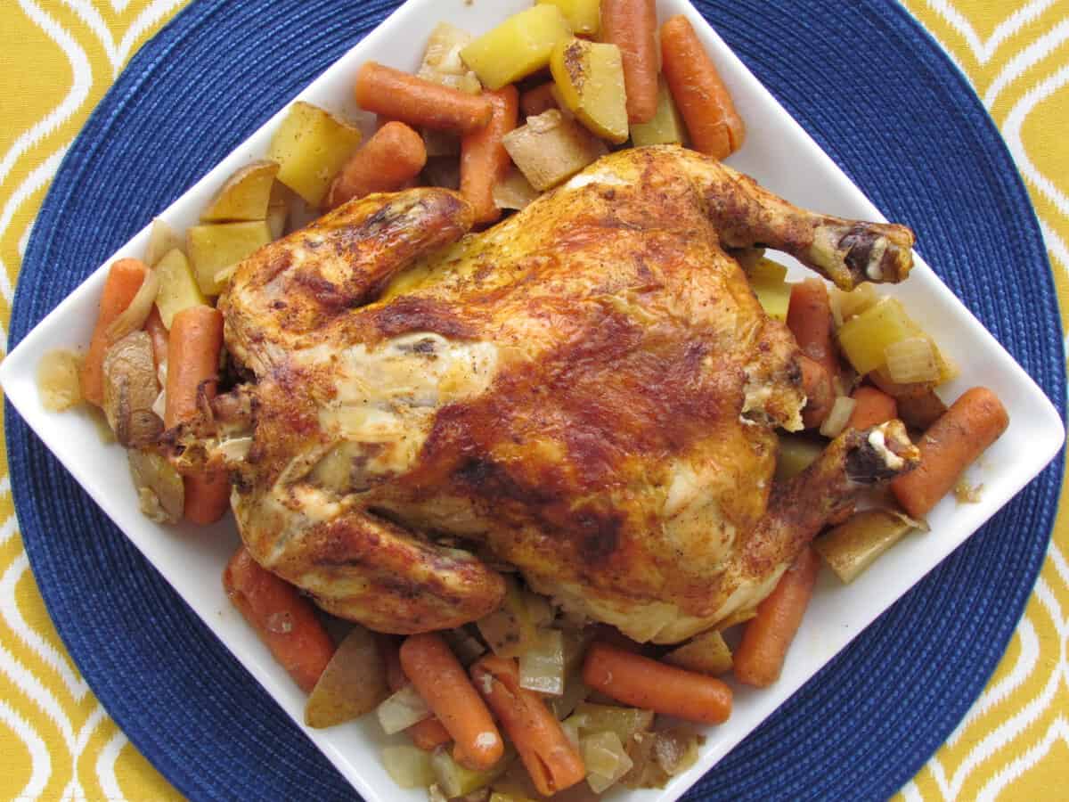 Slow Cooker Rotisserie Chicken - Gimme Some Oven