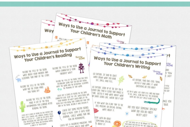 30+ Journal Prompts for Kids (FREE PRINTABLE)