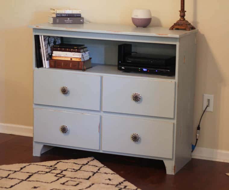 Changing Table Repurposed into Entertainment Center-3