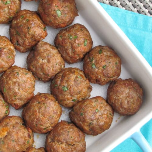 Baked Italian Meatballs
