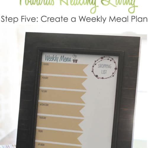 Healthy Living Step #5: Create a Weekly Meal Plan