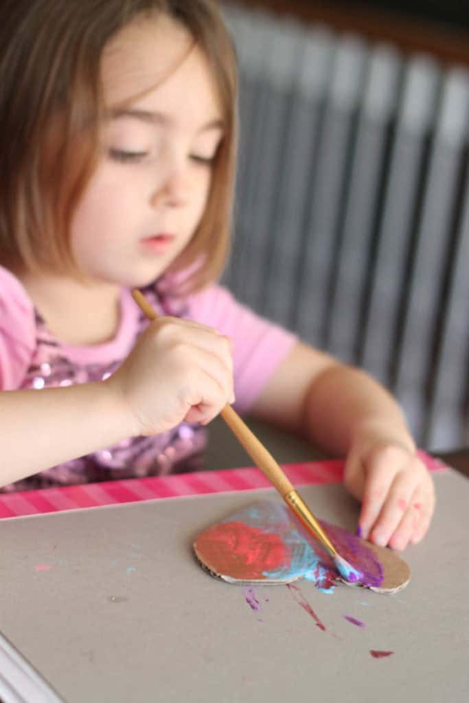 Cardboard Cookies–An Easy Valentine's Day Craft for Kids | Thriving Home