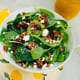 Cranberry Spinach Salad with Creamy Citrus Dressing