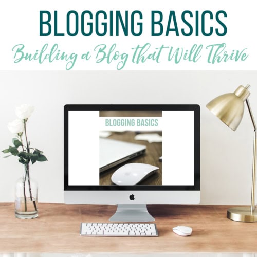 Blogging Basics lays out 15 simple steps toward earning income from a blog. Each short chapter gives one action point for laying a solid and successful foundation for your site. Mompreneurs, Rachel and Polly, built their blog Thriving Home five years ago and now both have generous part-time incomes and flexibility with their families as a result. This might be the cheapest and most valuable blogging resource out there for new mom bloggers!