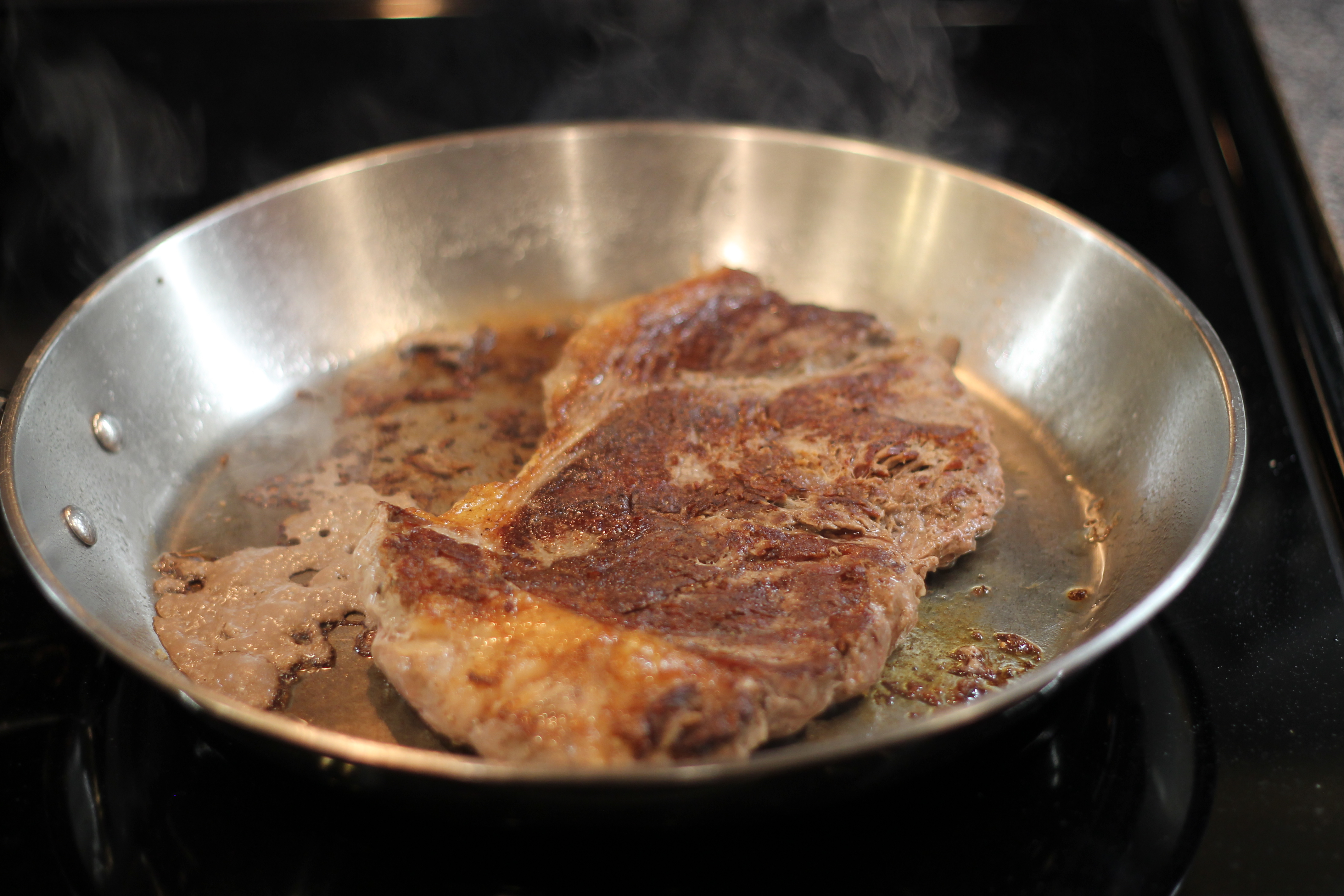 The Perfect Pan Seared Oven Finished Steak Thriving Home 