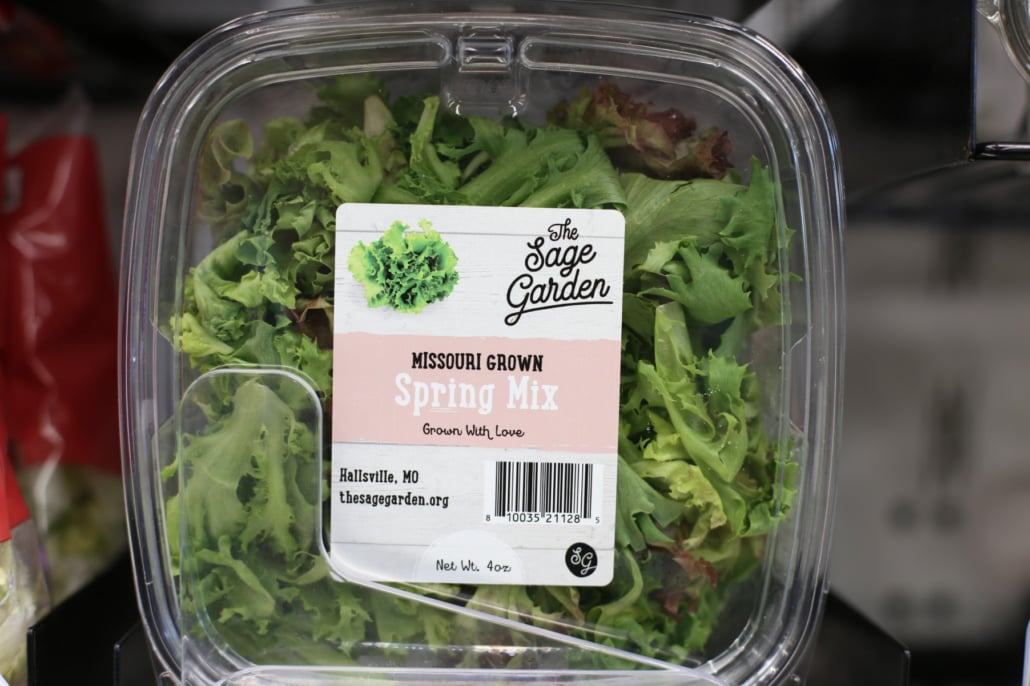 The Sage Garden spring mix lettuce