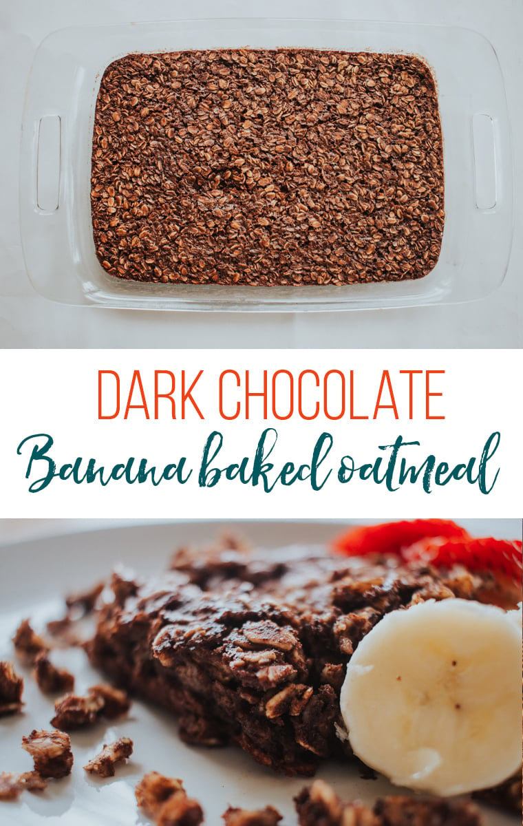 This dark chocolate banana baked oatmeal is sure to be a crowd pleaser! With fresh ingredients and a rich, chocolatey taste, this dish pairs perfectly with fresh fruit. You won't even be able to taste the sneaky spinach!