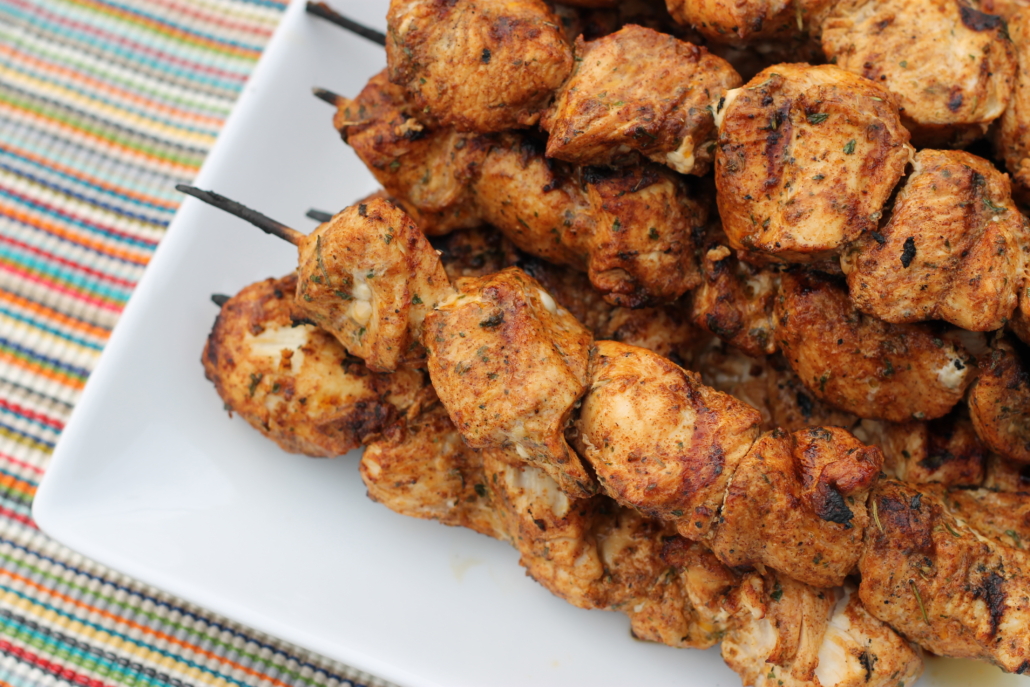 For juicy, tender bite-sized chicken that will please a crowd try these Southwest Grilled Chicken Kabobs.