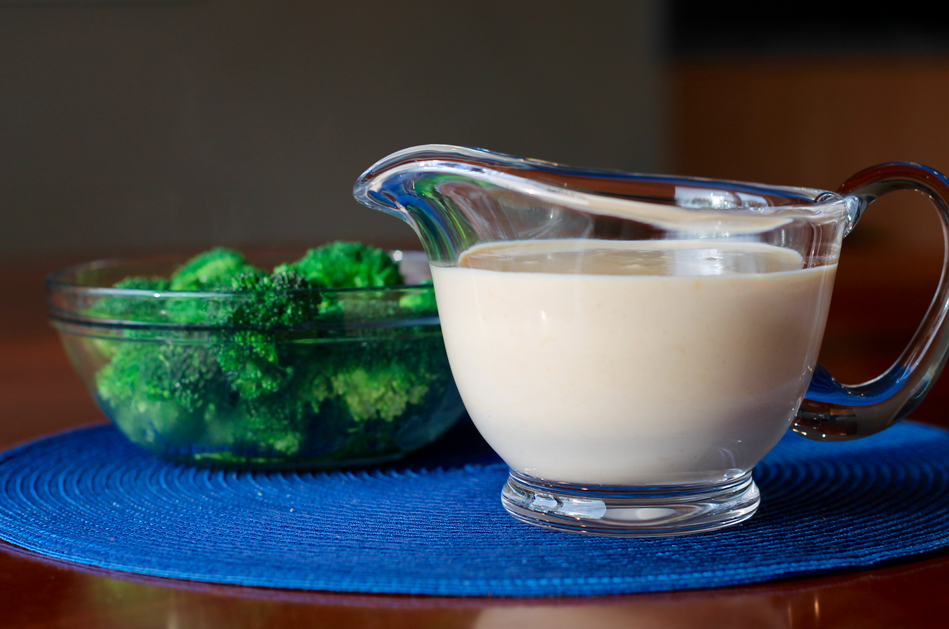 This all-natural basic cheese sauce transforms vegetables, leaving my family always asking for more! Works as a delicious sauce over pasta, meat, or rice, too. Best of all, NO VELVEETA!