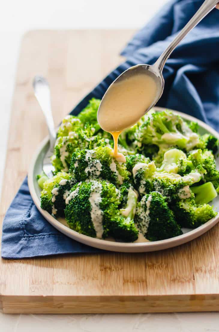 Cheese Sauce for Broccoli {No Velveeta!}