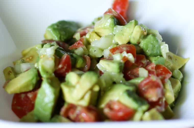 Fresh and zesty avocado lime salsa. Such a great appetizer or side dish for any Mexican entree. Only takes a few minutes to make too!