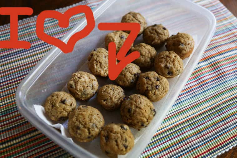 Muffins in a container