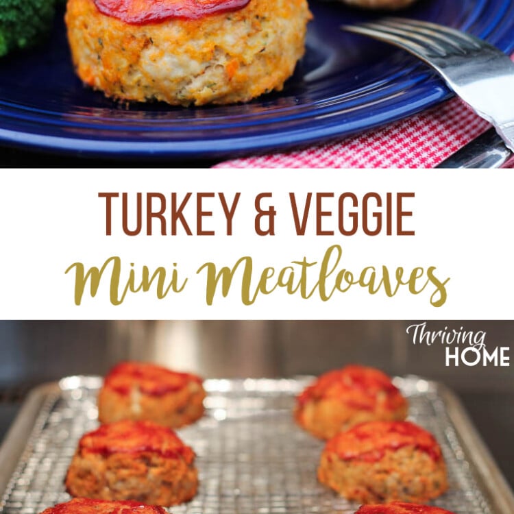 These Mini Turkey and Veggie Meatloaves are a kid-favorite and a great way to sneak in extra nutrition!