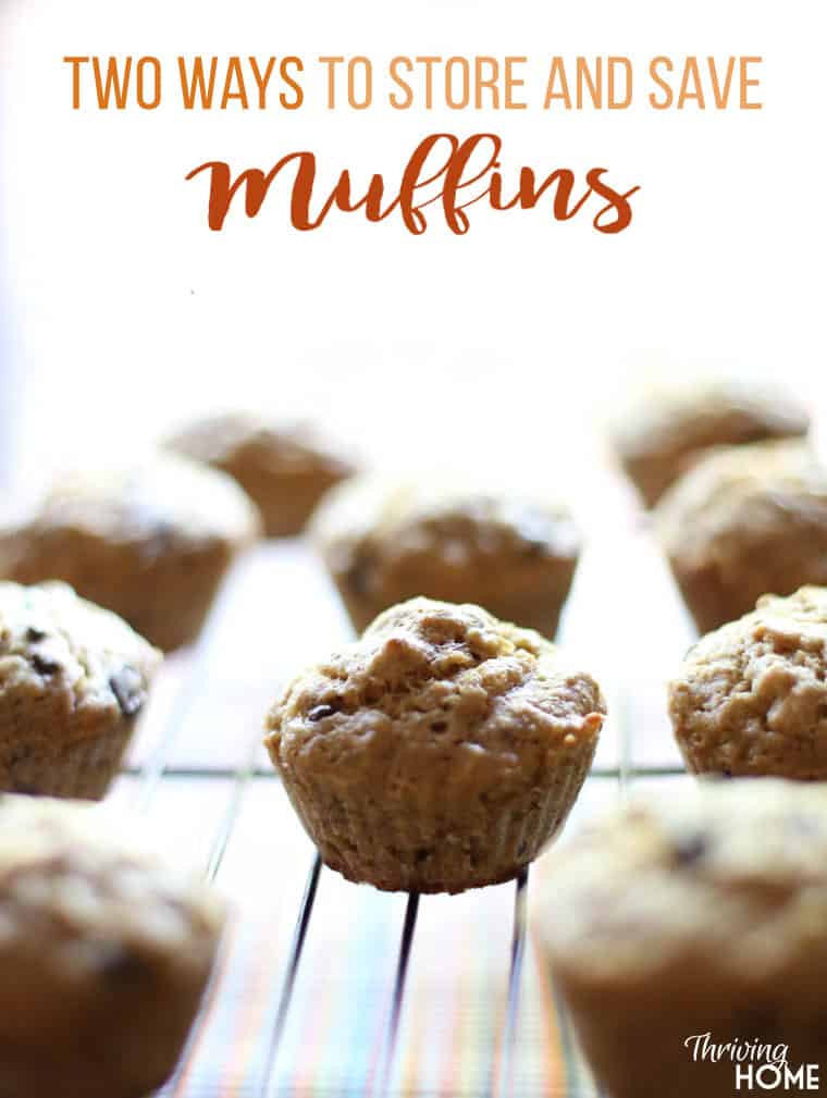 Muffins cooling on a baking rack