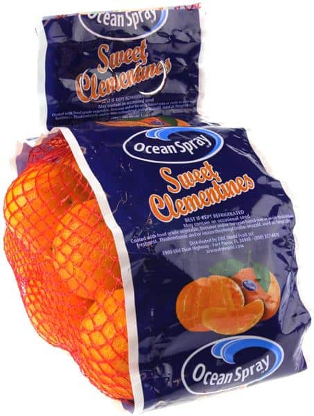 A bag of clementines.