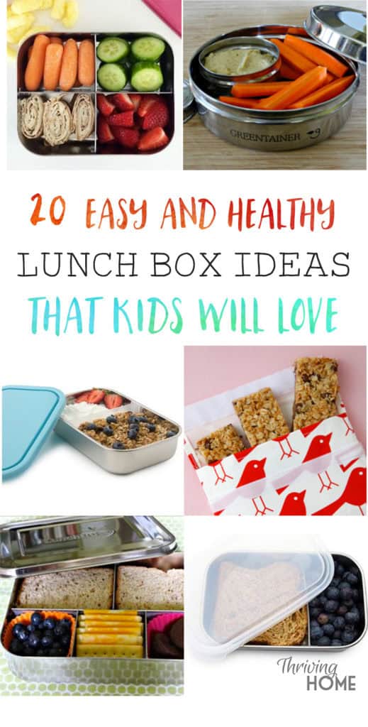 20 Easy and Healthy Lunch Box Ideas That Kids Will Love | Thriving Home