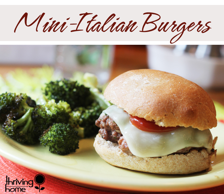 Mini Italian Burgers