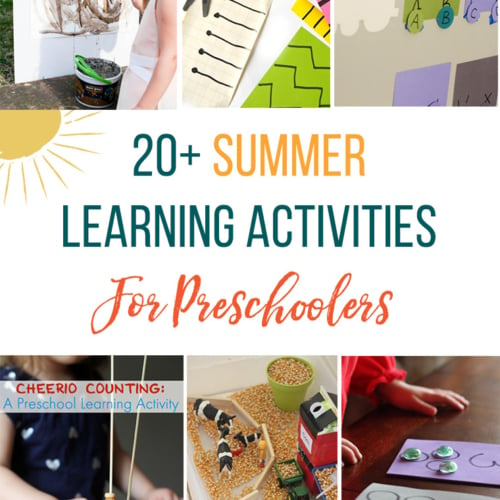 Round up of easy summer learning activities for preschoolers