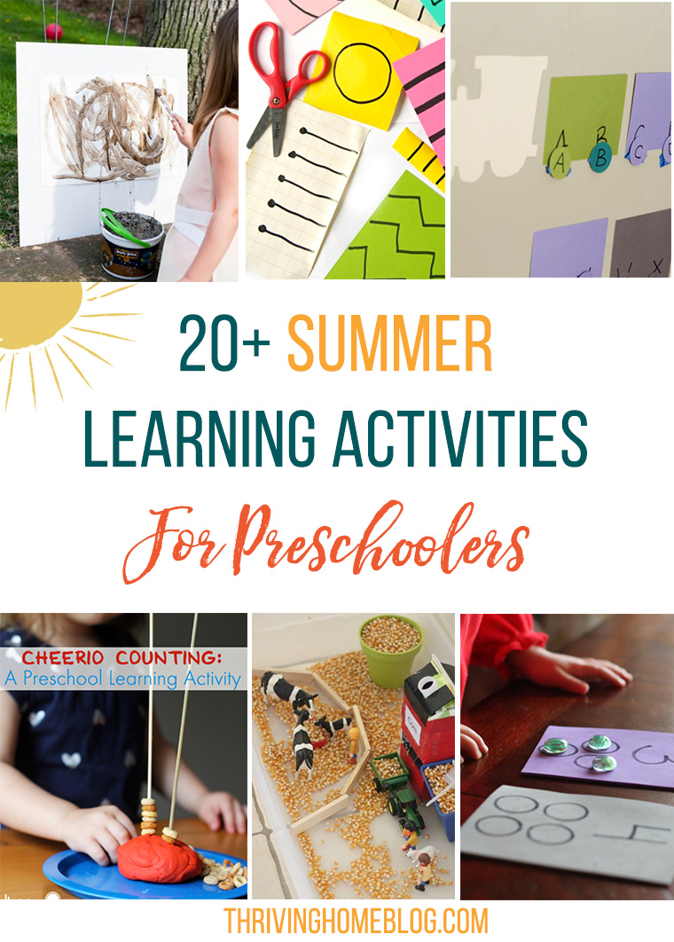 Round up of easy summer learning activities for preschoolers