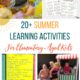 These easy and fun summer learning activities are perfect for elementary-aged kids.