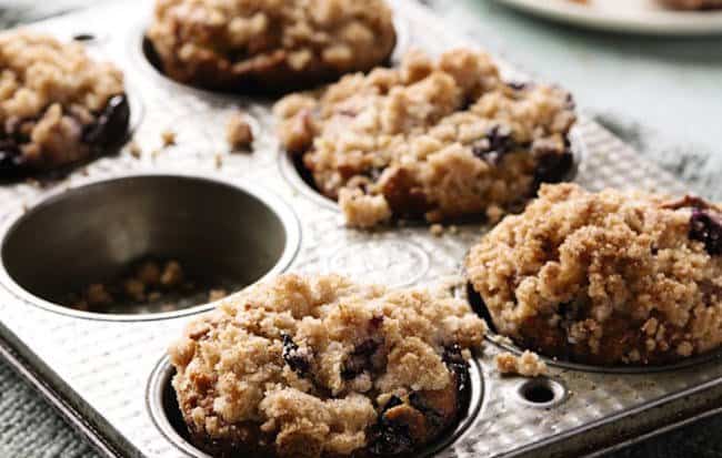 Blueberry Avocado Muffins with Lemon Streusel Topping from "From Freezer to Table" Cookbook (copyrighted)