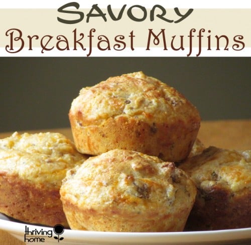 Savory Breakfast Muffins make a hearty, delicious grab-and-go breakfast.