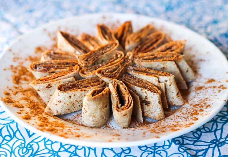 Cinnamon Tortilla Rolls {Only 4 Ingredients} - Thriving Home
