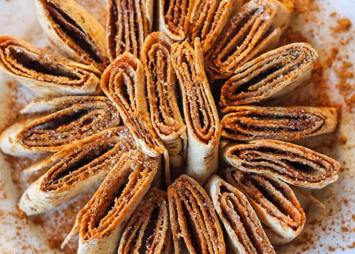 Cinnamon Tortilla Rolls {Only 4 Ingredients} Thriving Home
