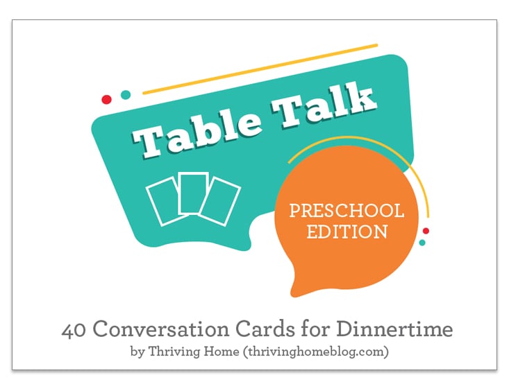 Table Talk Preschool Edition logo.