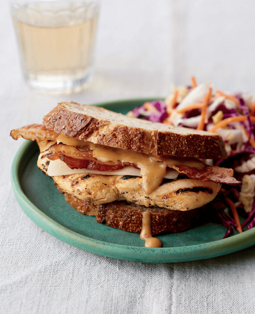 Sandwich au poulet Dijon et miel