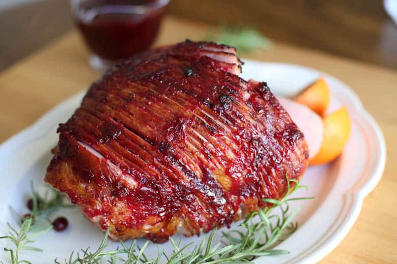 Make Ahead Holiday Ham with Cranberry-Orange Glaze | Thriving Home