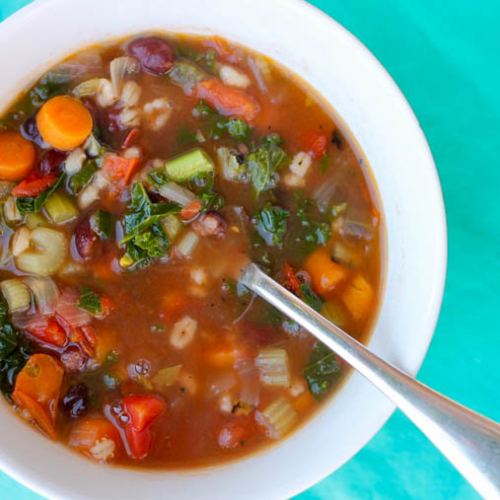 Instant Pot Vegetable Soup - Thriving Home