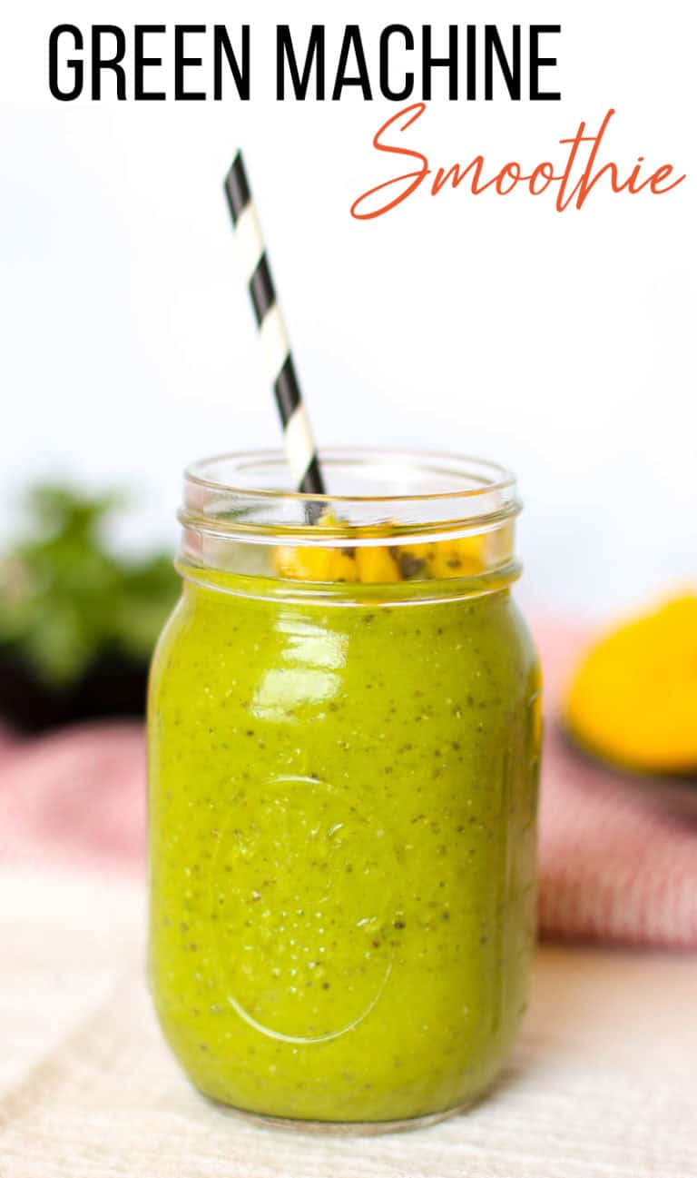 My Favorite Green Machine Smoothie {So Easy!} Thriving Home