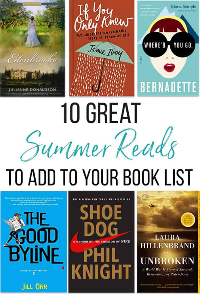 Add these 10+ books to your summer reading list! The common threads in our diverse summer book list? Each of these are redemptive, inspiring, and/or simply fun books that had us walking away as fully satisfied readers!