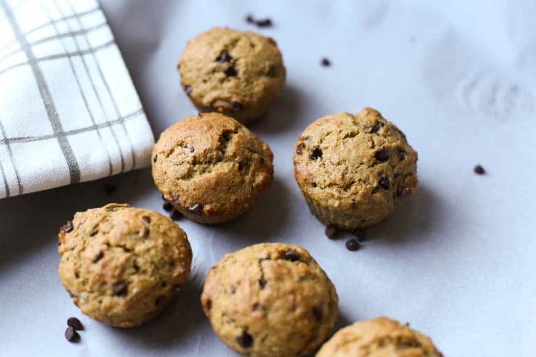 banana chocolate chip muffins